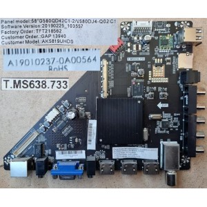 AKAI AK5819UHDS MAIN BOARD T.MS638.733 A19010237